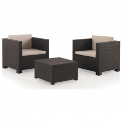 Set Gartenmöbeln Diva Tete a Tete Wengué Berner