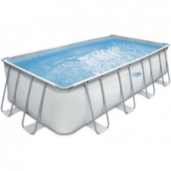 Abnehbarer Pool Polygroup P418095210E Elite Frame Summer Waves mit 548x274x132 cm.