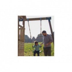 Kinderspielplatz Crossfit XL mit Einzelschaukel und Rutsche von Masgames MA802911 | Poolsweb