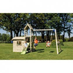 Kinderspielplatz Lookout Mit Doppel Schaukel Imd Kleinen Haus Masgames Ma811801