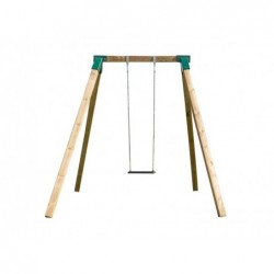 Karai Deluxe quadratische Einzel- Holzschaukel für Erwachsene Masgames MA700069