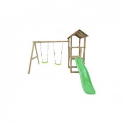 Holzkinderspielplatz Carlit M mit Doppelschaukel Masgames MA700250