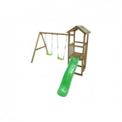 Holzkinderspielplatz Carlit M mit Doppelschaukel Masgames MA700250 | Poolsweb