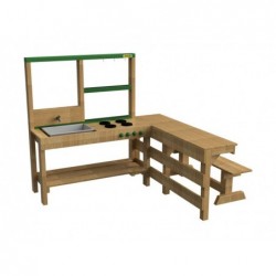 Spicy Delicious Outdoor Holzküche Masgames MA600575