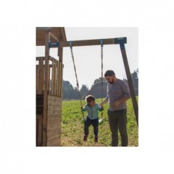 Holz Kinderspielplatz Lollipop L mit Einzelschaukel Masgames MA700426X | Poolsweb