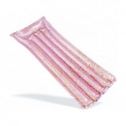Aufblasbares Matte 170x53 Cm. Rosa Mit Glitzer Intex 58720