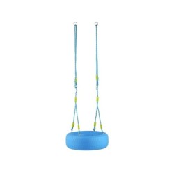 Balançoire à roue et siège bleu