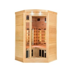 Infrarot-Sauna Apollon 2C Winkel von France Sauna 190x120x120 cm