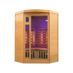 Infrarot-Sauna Apollon 2C Winkel von France Sauna 190x120x120 cm | Poolsweb