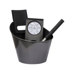 Schwarzes Zubehörset für Sauna von Harvia