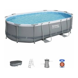 Abnehmbarer Pool 488x305x107 Cm. Power Steel Bestway 56448