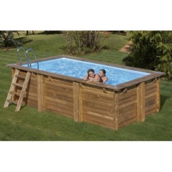 Marbella 2 Rechteckiger Holzpool 420x270x117 cm von Gre 7900962