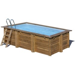 Marbella 2 Rechteckiger Holzpool 420x270x117 cm von Gre 7900962 | Poolsweb