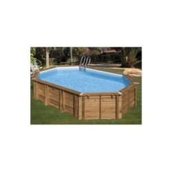Safran 2 Ovaler Holzpool 620x395x136 cm von Gre 7900892