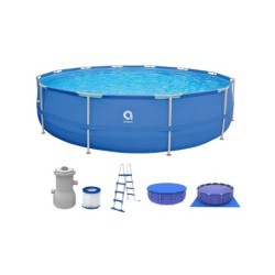 Runder Aufstellpool Sirocco Blue 450x122 cm Avenli 17802EU