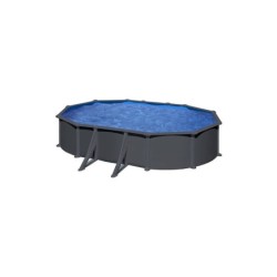 Ovalpool Anthrazit-Optik Dream Pool Serie Anthracite 610x375x132 cm Gre KITPROV618GY