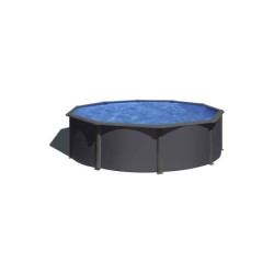 Runder Pool in Anthrazit-Optik Dream Pool Serie Anthracite 300x120 cm Gre KIT300GY