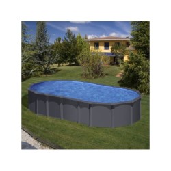 Ovaler Pool in Anthrazit-Optik Dream Pool Serie Anthracite 610x375x132 cm Gre KITPROV6188GY | Poolsweb