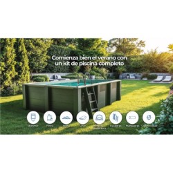 Rechteckiger Pool Composite Avantgarde Nova 315x175x96 cm Gre KPCOR2814T | Poolsweb