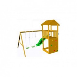Kinderspielplatz Mit Doppel Schaukel Canigó Masgames Ma700204